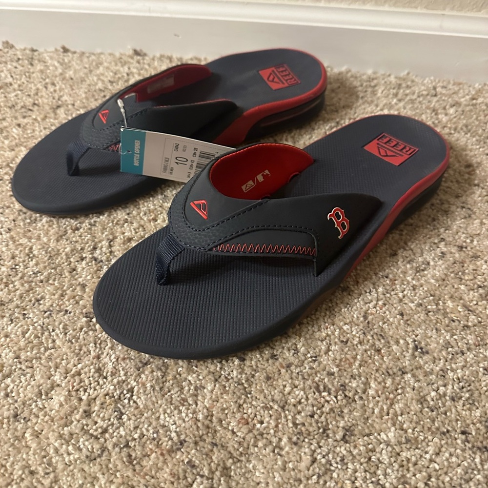 Reef Dark Blue and Crimson Sandals
